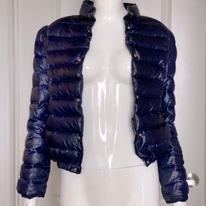 Carolina Herrera Blue Puffer Jacket Size Small